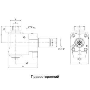 Изображение товара VDI30-ER25 Радиальный фрезерно – сверлильный приводной блок FL30MT2565