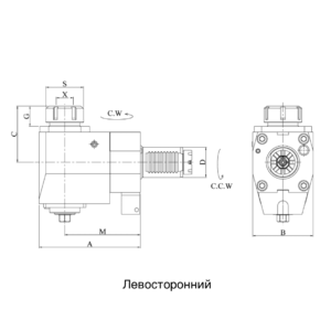 Изображение товара - VDI30-ER25 Радиальный фрезерно – сверлильный приводной блок FL30MT2565
