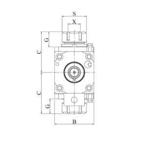 Изображение товара - VDI30-ER25 Радиальный фрезерно-сверлильный блок с двойной головкой FL3054802585D