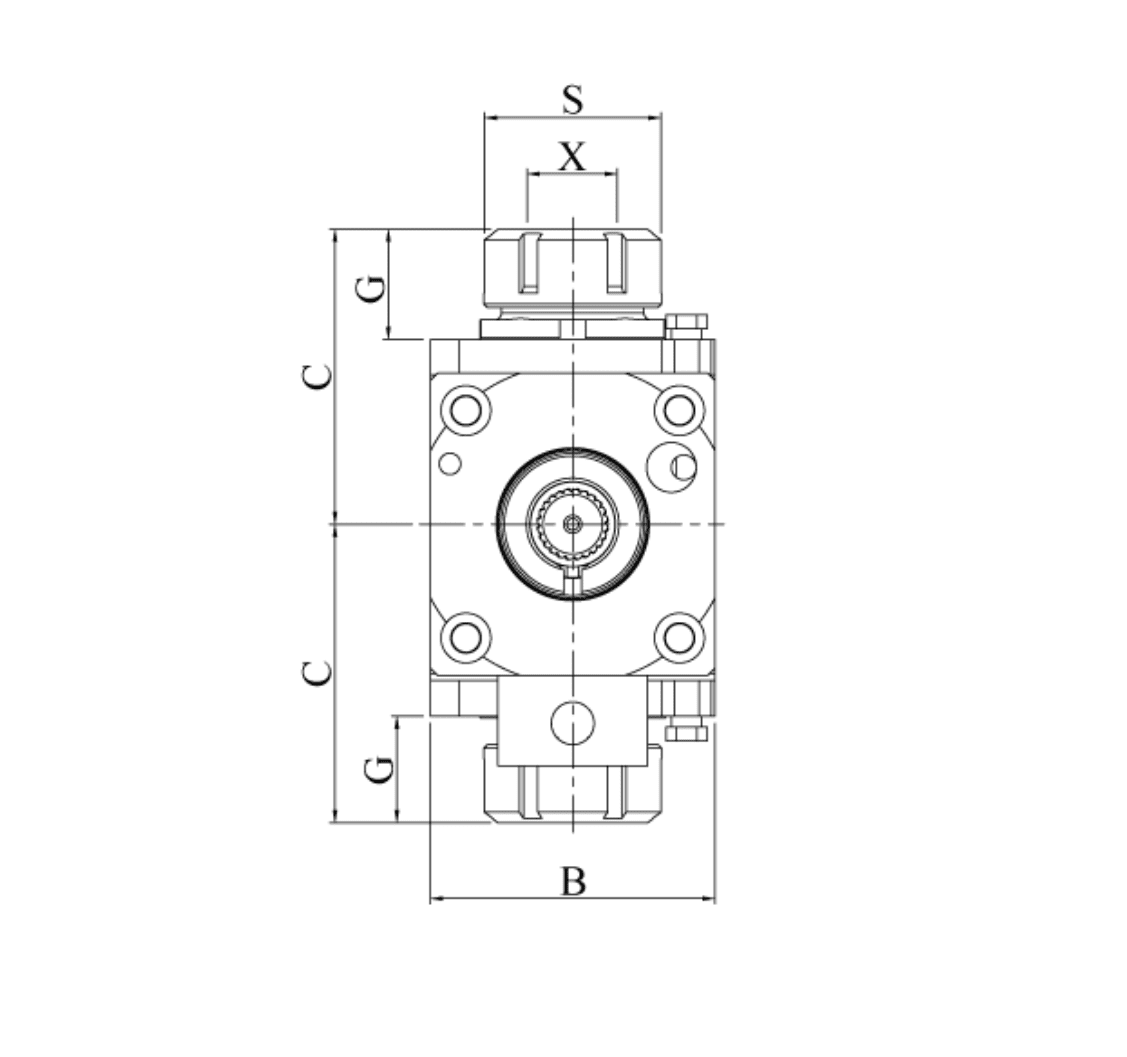 Изображение товара - VDI30-ER25 Радиальный фрезерно-сверлильный блок с двойной головкой FL3054802585D