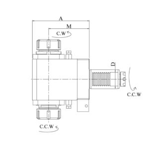 Изображение товара VDI40-ER32 Радиальный приводной блок с двойной головкой FL40MT32120D
