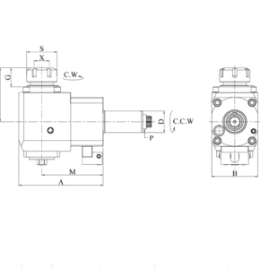 Изображение товара VDI30-ER25 Радиальный сверлильно-фрезерный приводной блок FR30548025100