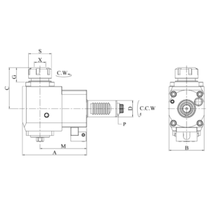 Изображение товара - VDI30-ER25 Радиальный сверлильно-фрезерный приводной блок FR30548025100