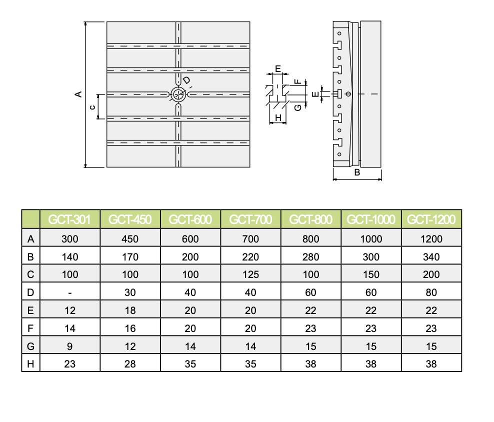 Изображение товара - Горизонтальный стол c ЧПУ GSA GCT-1200