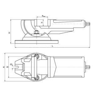 Изображение товара - Тиски станочные глобусные трехосевые QW125