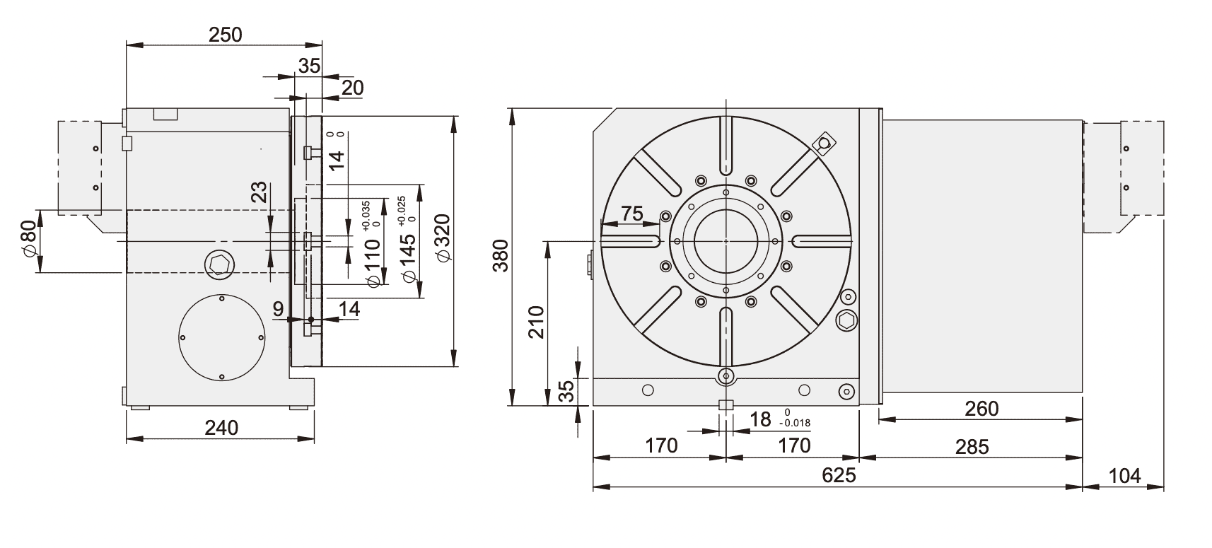 Изображение товара - Поворотный стол GSA RCT-320R