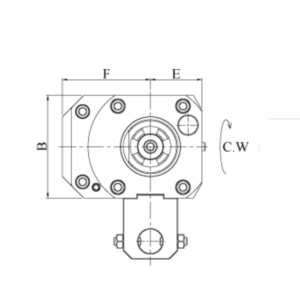 Изображение товара - VDI40-ER32 Угловой приводной блок HASS-DA40-32B-117