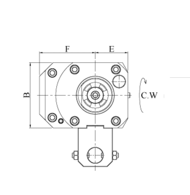 Изображение товара - VDI40-ER32 Угловой приводной блок HASS-DA40-32B-117