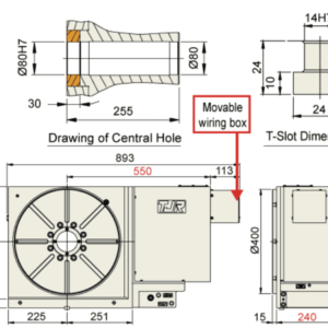 Изображение товара - Индексный поворотный стол с ЧПУ TJR HI-400 400 мм