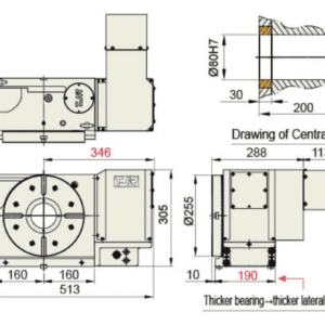 Изображение товара - Поворотный стол с ЧПУ TJR HR-255 255 мм