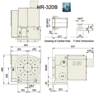 Изображение товара - Поворотный стол с ЧПУ TJR HR-320B 320 мм