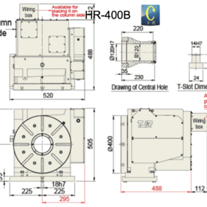 Изображение товара - Поворотный стол с ЧПУ TJR HR-400B 400 мм