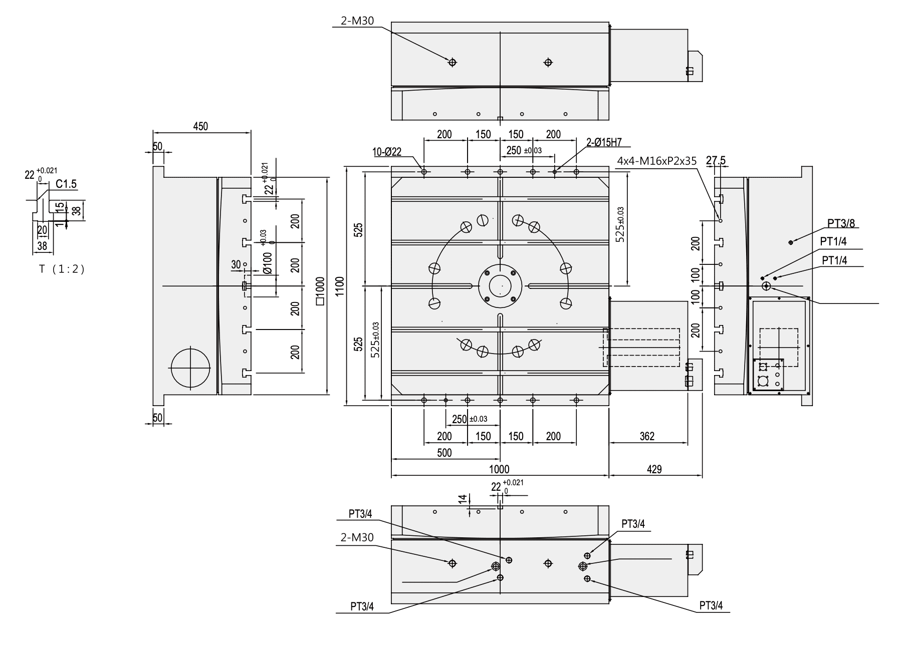 Изображение товара - Горизонтальный стол c ЧПУ GSA HRT-1000