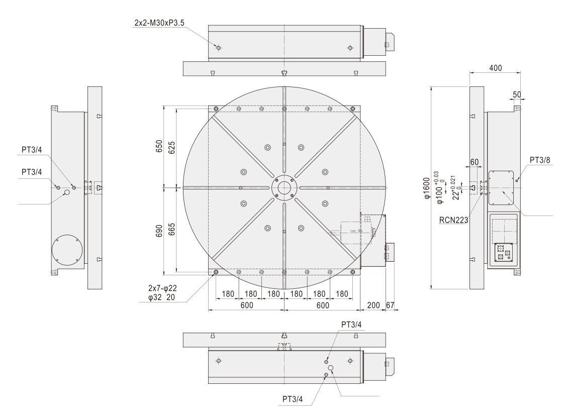 Изображение товара - Горизонтальный стол c ЧПУ GSA HRT-1500