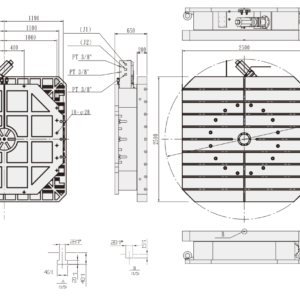 Изображение товара - Горизонтальный стол c ЧПУ GSA HRT-2500