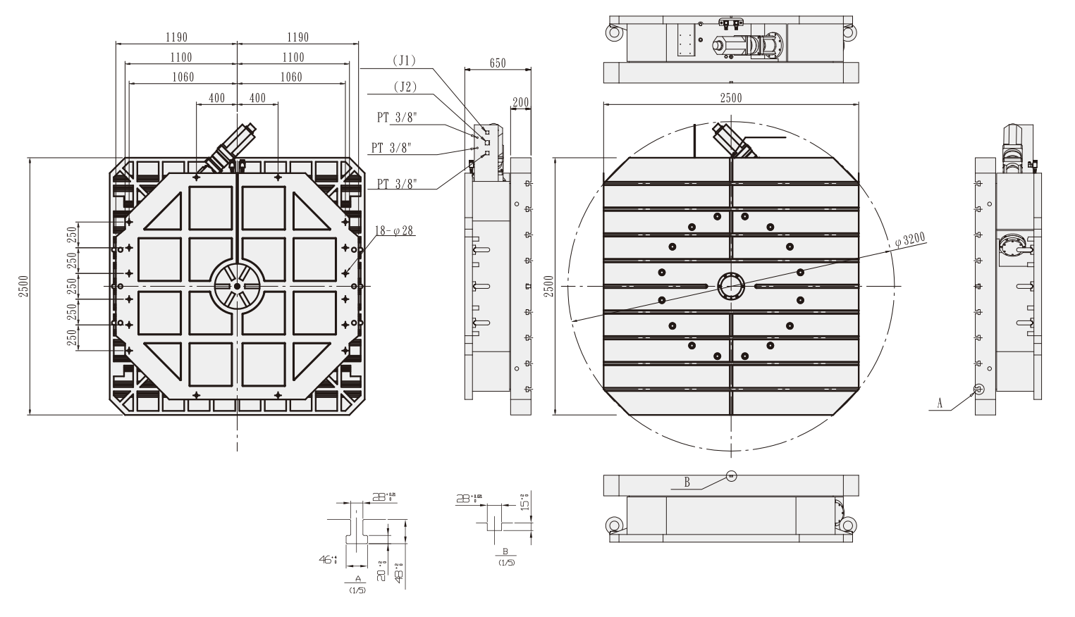 Изображение товара - Горизонтальный стол c ЧПУ GSA HRT-2500
