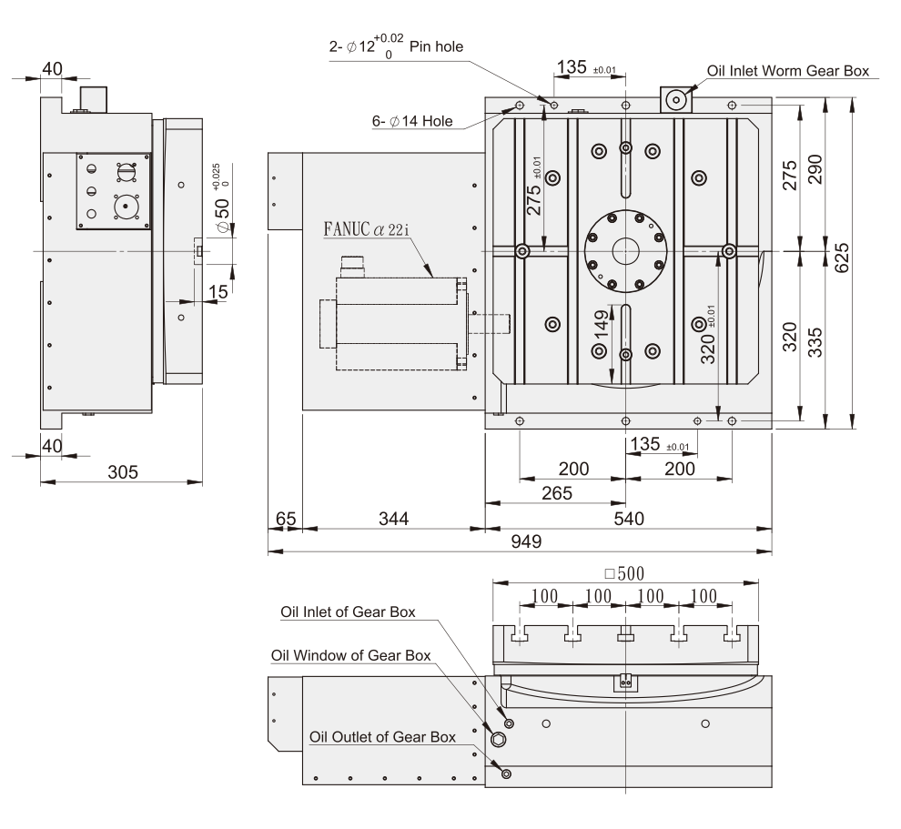 Изображение товара - Горизонтальный стол c ЧПУ GSA HRT-500
