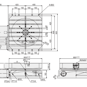 Изображение товара - Горизонтальный стол c ЧПУ GSA HRT-800