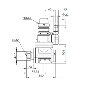 Изображение товара - Ускорительные головки-M25-HSK100