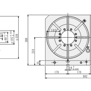 Изображение товара - Поворотный стол c ЧПУ GSA NCF-320R 320мм
