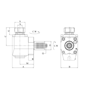 Изображение товара VDI50-ER40 Радиальный сверлильно-фрезерный приводной блок NFL5054824075