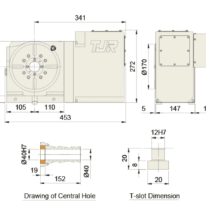 Изображение товара - Поворотный стол c ЧПУ с роликовым приводом TJR RC-170R