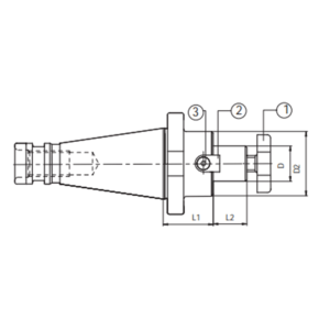 Изображение товара - Оправка для насадной фрезы BT40-FMB27-100
