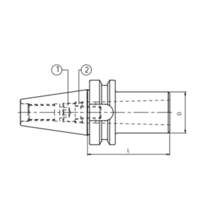 Изображение товара - Оправка для насадной фрезы BT40-FMB27-45