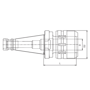 Изображение товара - Силовой цанговый патрон DIN 69871 SK40-HC25-100