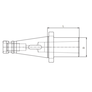 Изображение товара - Патрон с выколоткой для инструмента с конусом Морзе ISO50-MTA3-65