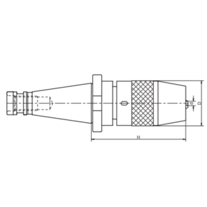 Изображение товара - Самозажимной сверлильный патрон DIN69871 ISO40-APU16-110