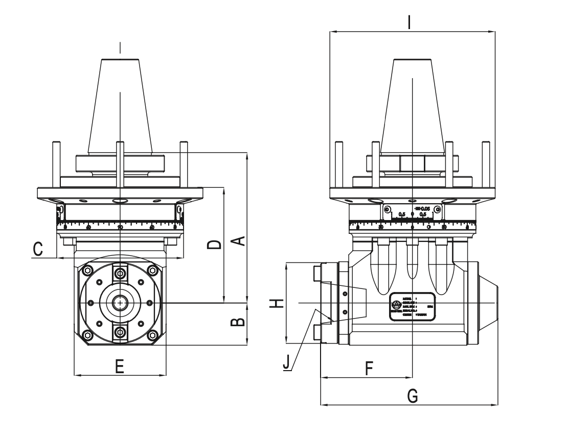 Изображение товара - Усиленная угловая головка AHK-BT50-A1G