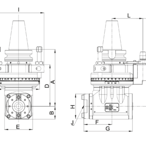 Изображение товара - Многоблочная угловая головка AHK-BT50-B1