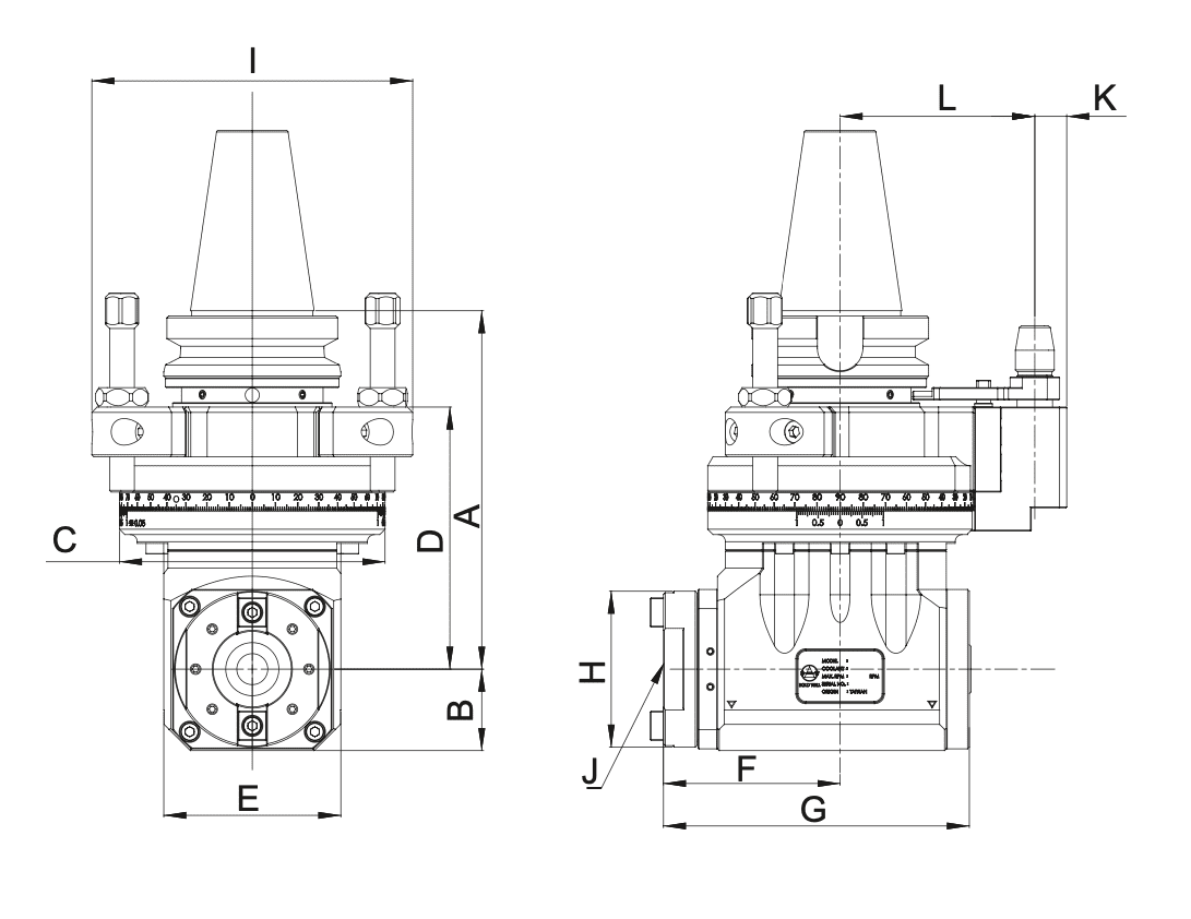 Изображение товара - Многоблочная угловая головка AHK-BT50-B1