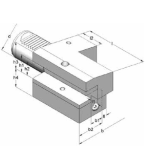 Изображение товара - Держатель инструмента тип C4 30x20x75 осевой, левый, обратный