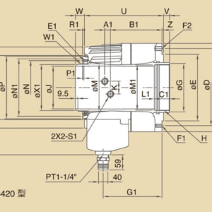 Изображение товара - Высокоскоростной полый гидроцилиндр Ø 155 мм Chandox P1552