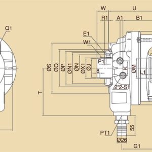 Изображение товара - Высокоскоростной гидроцилиндр с диметром поршня Ø 170 мм Chandox PA1775