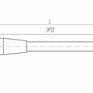Изображение товара - Щуп прямой М4, сферический наконечник Ø 6 мм, длина 100 мм