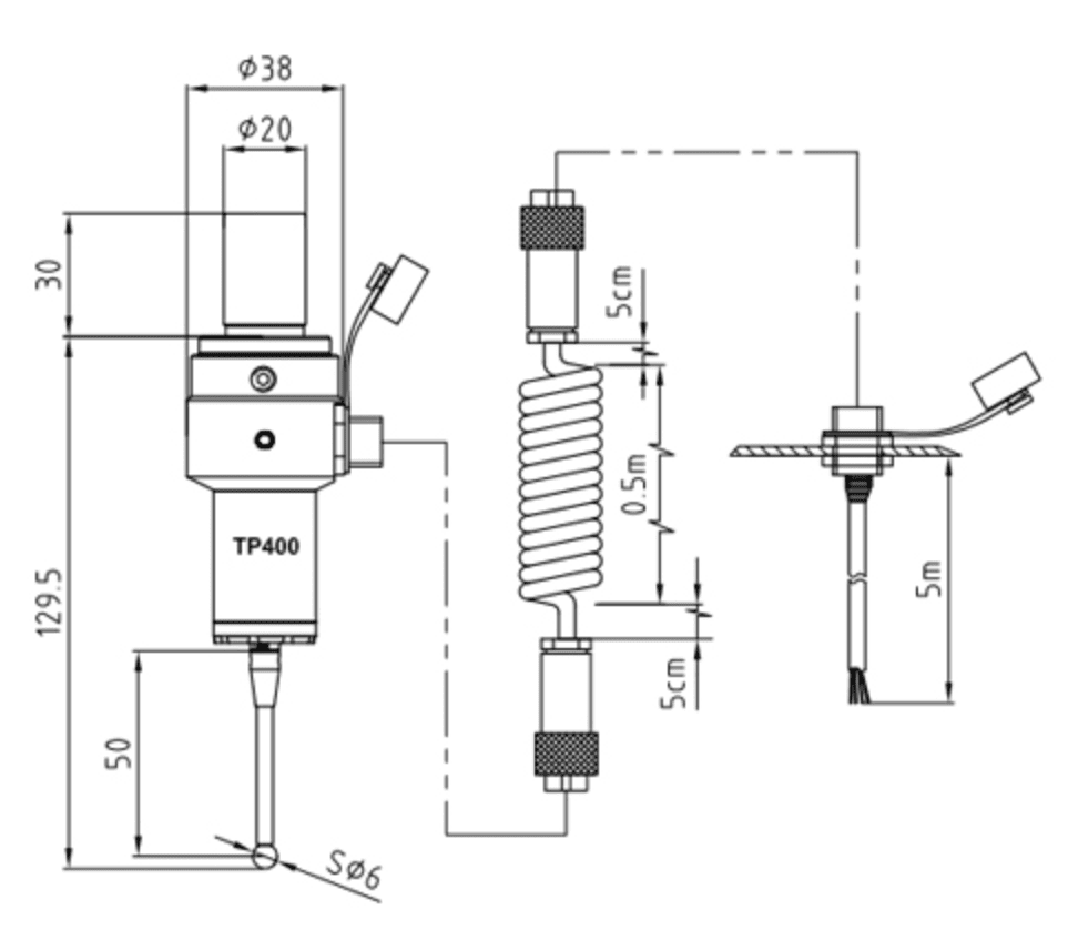 Изображение товара - TP400 кабельный датчик измерения детали