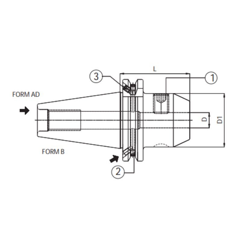 Изображение товара - Оправка Weldon SK40-SL32-100
