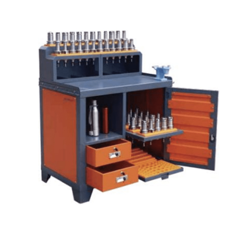 Тумба-верстак инструментальный, 4 полки, 2 ящика (арт. B13-1-BT40)