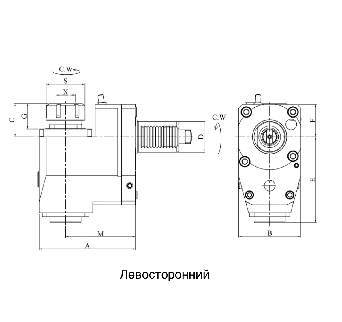 Изображение товара - VDI30-ER16 Радиальный резьбонарезной приводной блок TBR3018091672