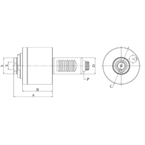 Изображение товара - Блок приводной осевой VDI40-ER20-5480 внеш. СОЖ (TDAC40548020) Evermore