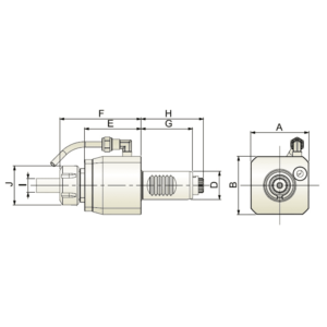 Изображение товара - VDI 30-ER32 Осевой приводной блок DIN-5480 THB-A04-30B
