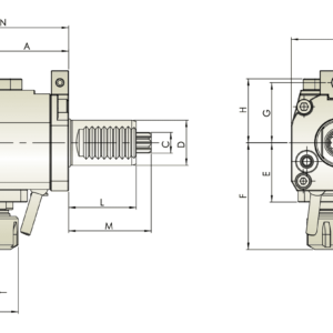 Изображение товара - VDI40-ER32 Радиальный приводной блок DIN5482-THB-B05.65-40CI