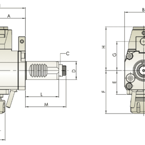 Изображение товара - Радиальный резьбонарезной приводной блок THB-B15.65-40B