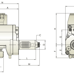 Изображение товара - VDI40-ER32 Радиальный приводной блок со смещением оси THB-D05.90-40B