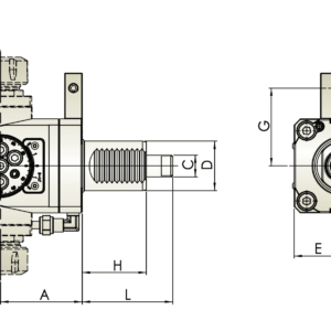 Изображение товара - Приводной блок с изменяемым углом поворота HAAS THB-E04.65-40F
