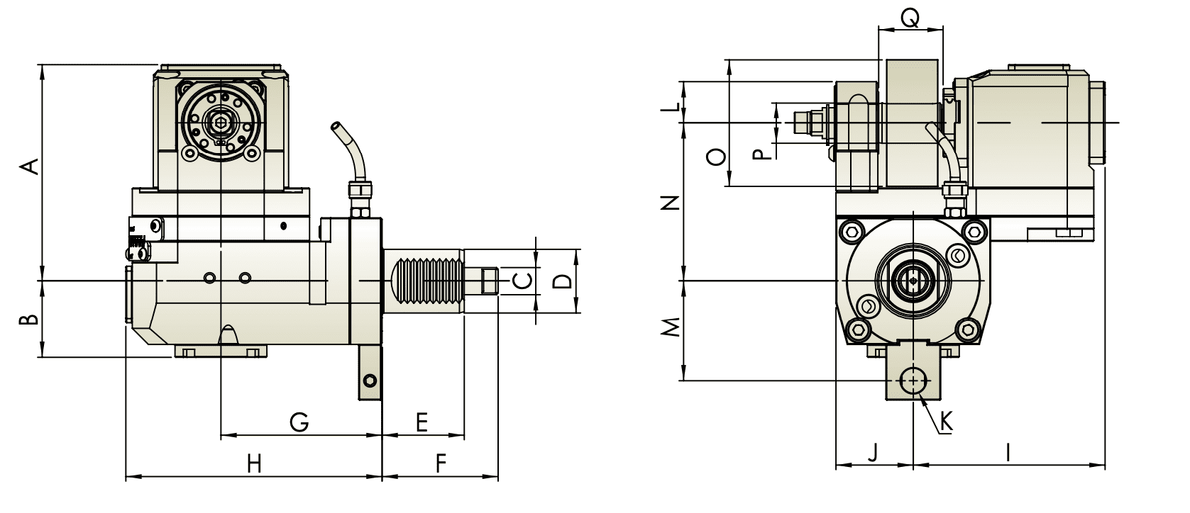 Изображение товара - Радиальный приводной блок для закрепления торцевых фрез THB-T29.100-40AR0.36