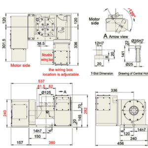 Изображение товара - Наклонно-поворотный стол с ЧПУ TJR FAR-125/125B 125 мм